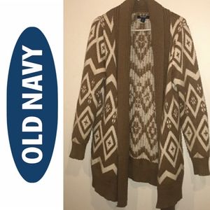 Old Navy Brown & White Cardigan!